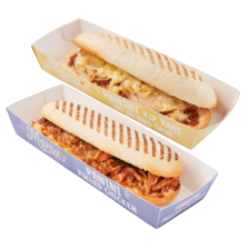 Mama's Maaltijden panini pulled chicken of BBQ chicken